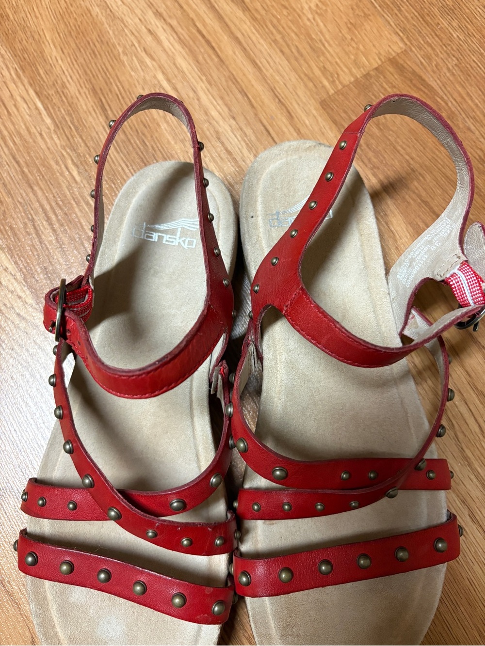 Dansko Brigitte Sandal in Color Tomato - Picture 4 of 7